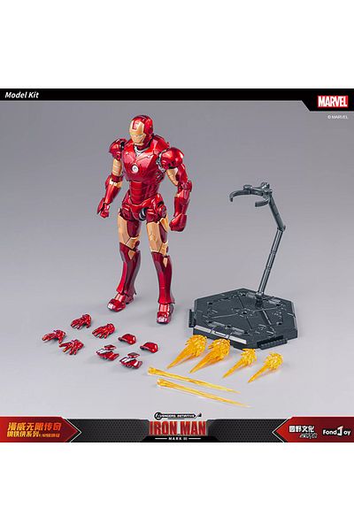 Choice Mk3 Opp Bagged Marvel Iron Man Mark Iii Fondjoy 1/12 Ratio Models Kit Infinity Saga Mk3 Mecha Assemb