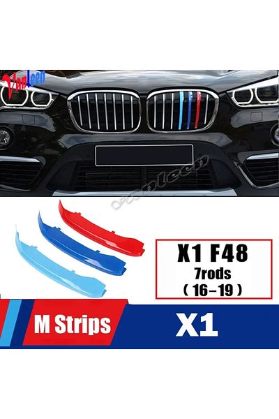 Choice 3pcs ABS For BMW X1 E84 F48 F49 U11 Car Racing Grille Strip Trim Clip M Accessories 2009-2018 201...