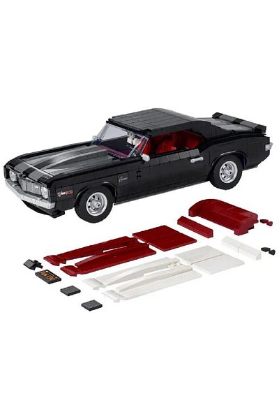 GSF No Original Box 1456pcs 1456pcs Technical Black Vintage 10304 Racing Car Competition Muscle Car Asse
