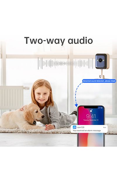 Choice كاميرا مراقبة خارجية واي فاي 1080P بدون بطاقة من جوآن بمقبس أوروبي وكاميرا مراقبة صغيرة مقاومة للماء