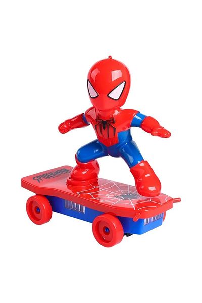 Choice Spider Man Spider Man Automatic Flip Skateboard Toys Rotation Acousto-optic Car Iron Man Electric Mu
