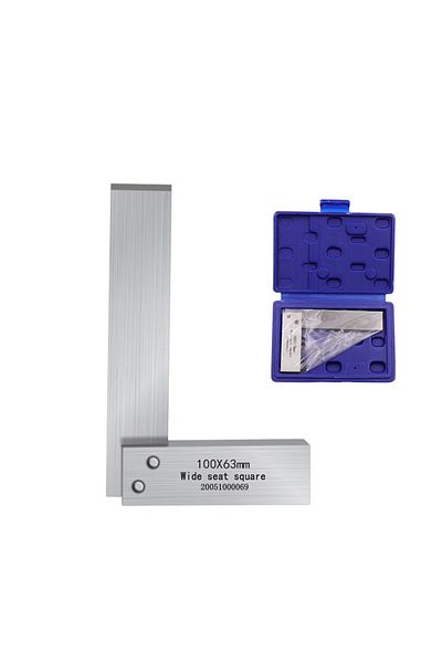 Choice 100x63mm Machinist Square Mechanical Engineer Steel High Precision 90 Degree Wide Base Tool Angle L-
