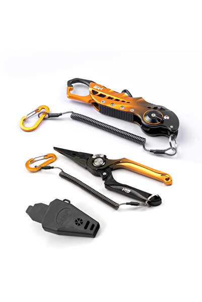 Choice مجموعة مقبض كماشة صيد الأسماك من سبائك الألومنيوم القابلة للطي من Linn...