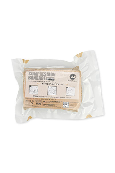Choice ضمادة ضغط صغيرة للطوارئ من Rhino Rescue مقاس 4 بوصات، ضمادة ضغط للصدما...