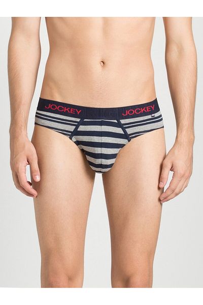 JOCKEY سروال داخلي مخطط من USA Originals US67-01 متعدد الألوان
