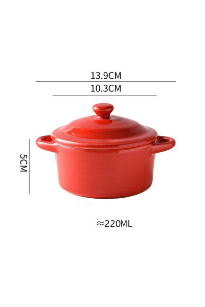 Choice 4 بوصة 1 قطعة 1 قطعة وعاء سيراميك صغير مزدوج الأذن، وعاء صغير للاستخدا...