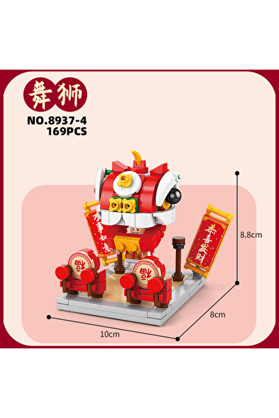 Choice 8937-4 (بدون صندوق) هدية رأس السنة الجديدة مكعبات بناء إبداعية نموذج ش...