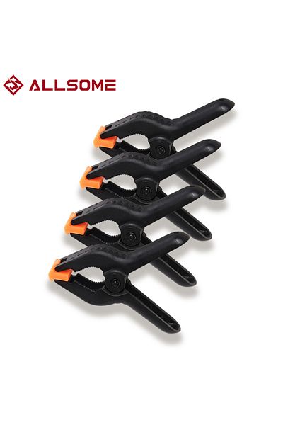 Choice 4 Inches Allsome 4pc 4inch Spring Clamps Diy Plastic Nylon Clamps Spring Clip For Woodworking Photo