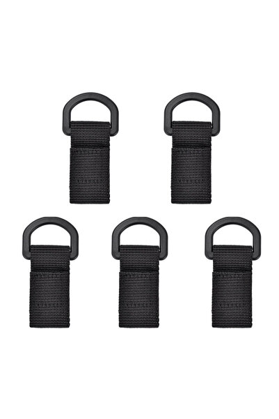 Choice مشبك حقيبة ظهر من النايلون الأسود 5 قطع للاستخدام الخارجي ومشبك حقيبة ...