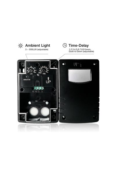 SENSKY 220-240v 220v Photocell Ligth Sensor Switch Dusk To Dawn, Outdoor Ip65 Waterproof Timer Senso