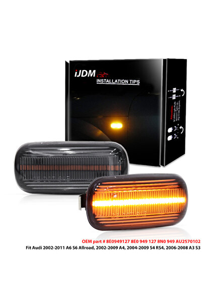 Choice iJDM مصباح LED أصفر كهرماني لعلامة جانب الرفراف الأمامي لسيارة Audi A3...