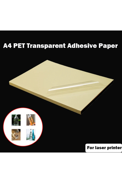Choice 10 أوراق ليزر 10 قطع A4 PET شفافة ذاتية اللصق ملصقات ورقية للطباعة بال...