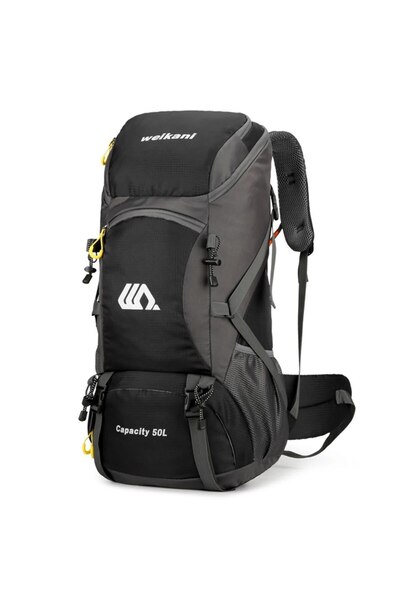 Choice حقيبة ظهر سوداء عالية السعة متعددة الوظائف للمشي لمسافات طويلة للرجال ...