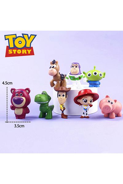 Choice 8pcs 7/8pcs Anime Toy Story Action Figure Buzz Lightyear Woody Jessie Alien Kawaii Doll Pvc Collecti