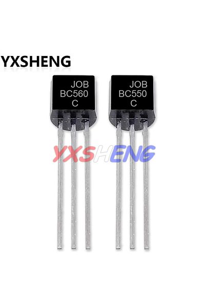 Choice (BC550-BC560) 50pair 100pcs/lot 50pairs（50pcs Bc550c 5pcs Bc560c）transistor Bc550 Bc560 0.1a To-92