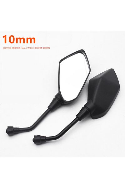 Choice 10mm 1 Pair 8mm 10mm Motorcycle Mirror Scooter E-bike Handle Bar End Side Rearview Mirrors Electro