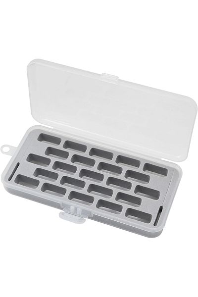 Choice Gray 23 Grid Empty Bobbins Storage Box Sponge Clear Jumbo Bobbin Storage Organizer For Bernina New 7