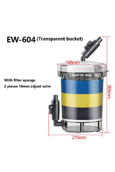 Choice SUNSUN 604 pre filter EW-604 HW-604 external filter aquarium filter bucket 4 PCS filter sponge fi...