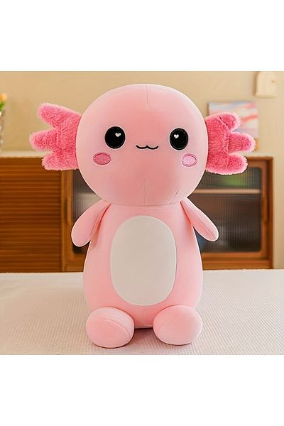 Choice 25cm Pink 1pc Cartoon Axolotl Plush Axolotl Plush Realistic Ambystoma Creepy Amphibians Plush Toys H