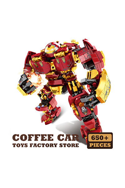 Choice 650 pcs Superheroes Mecha DIY Building Blocks Movie Mech Hero 3D Model Armor Iron Robot MOC Bricks T