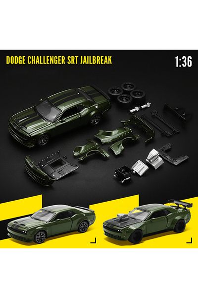 Choice 2022 Dodge Cca Msz 1:36 2022 Dodge Challenger Srt Jailbreak Alloy Toy Car Model Racing Alloy Assembl