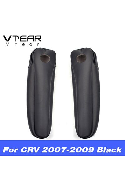 Choice Black 2007-2009 Vtear For Honda Crv Armrest Car Seat Side Pad Arm Rest Cushion Interior Parts Leath