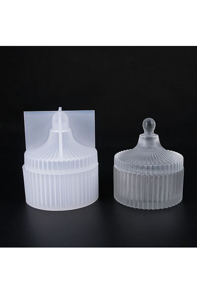 Choice 03 Cylindrical Storage Jar Mould Silicone Mould Storage Box Coaster Tray Plaster Concrete Mould Flow
