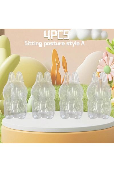 Choice No Doll Shell-a 4pcs The Monsters Transparent Protective Cover Labubu 2 Thickened Dust Bag Pendant D