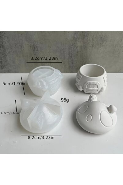 Choice Mushroom Mold 01 3D Mushroom House Silicone Mold - DIY Aromatherapy Gy...