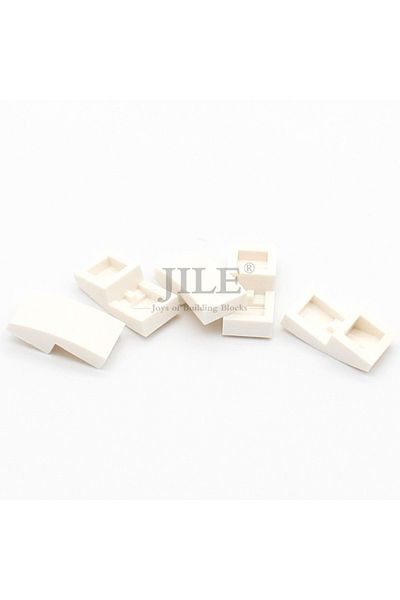 Choice White 150pcs 150pcs Moc Slope Curved 2x1x2/3 Assembles Building Blocks Diy Bricks Compatible With 11