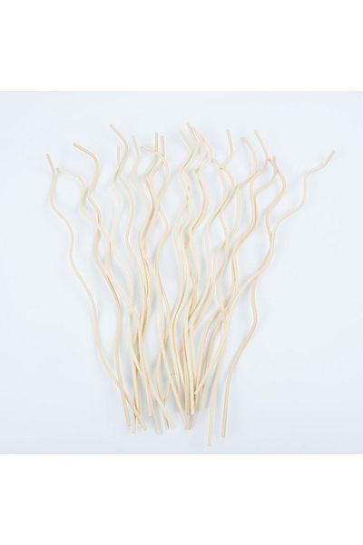 Choice Wood 20pcs Diffuser Stick Long Wavy Rattan Reed Fragrance Diffuser Replacement Refill Air Freshener