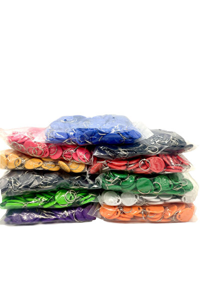 Choice7 Blue 100pcs 125KHz TK4100 EM4100 keyfobs RFID Tag Key Ring Proximity ...