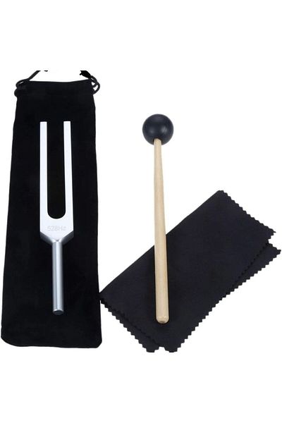Miwayer 528 Hz 1 Set Tuning Fork 528 Hz With Silicone Hammer And Cleaning Cloth Perfect Healing Musi