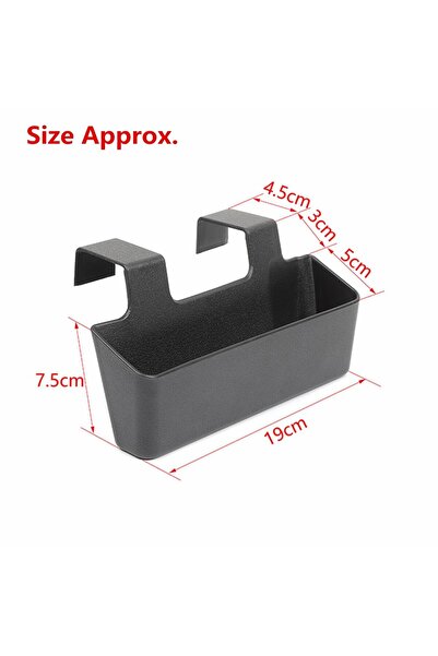 Choice صندوق منظم لتخزين مسند الذراع المعلق في الكونسول الوسطي باللون الأسود ...