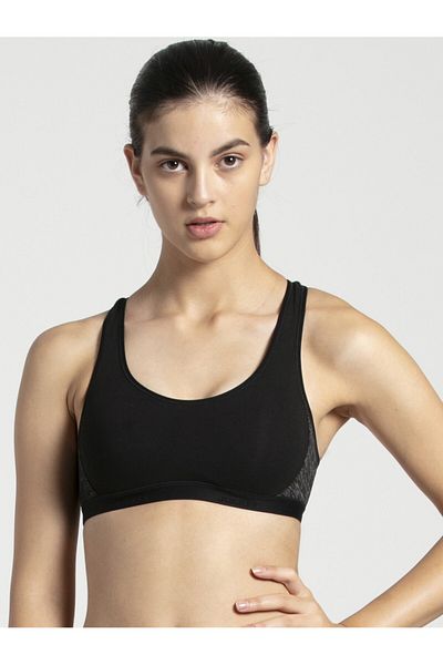 JOCKEY Active Racer Back Bra 1381-01 Black