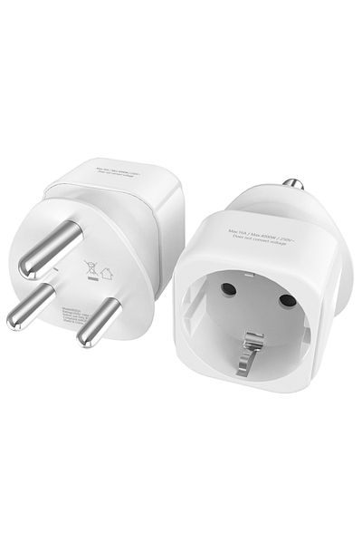 Choice 2pcs 2pcs South Africa Travel Adapter, Eu To Sa South Africa Plugs Adapter Type M Big Round Power Co