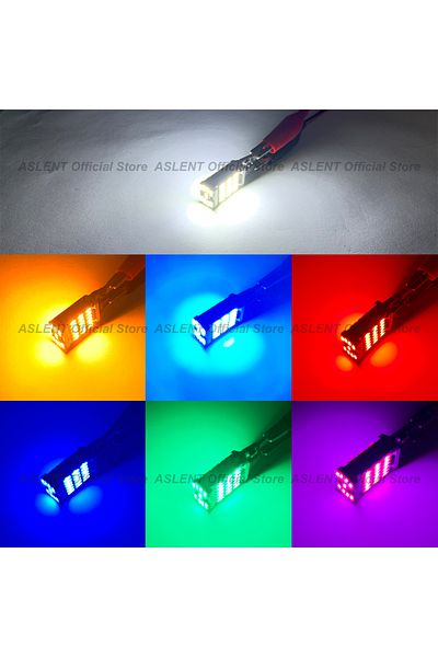 Choice مصباح إشارة الانعطاف T15 Amber 2 قطعة T15 W16w 921 912 T16 T10 902 لمبات LED عالية الطاقة 45 SMD 4014 بديل