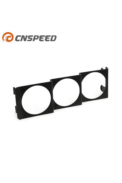 Choice 52mm 3 Hole Single DIN Radio Slot Face Triple  Meter Panel Iron Mount Black For Auto Car Gauge Pod