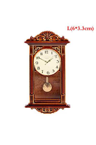 Choice ساعة حائط مصغرة لبيت الدمية من الراتنج بمقياس 1:12، إكسسوارات ديكور من...