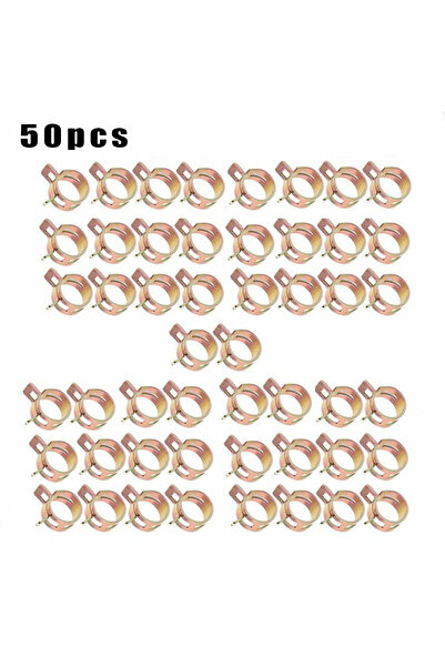 Choice 50 Pcs Fastener 5mm 6mm 7mm 8mm 9mm Spring Clip Fuel Water Line Hose Pipe Air Tube Clamps Fuel Wa...
