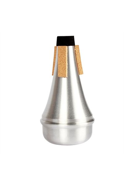 Choice Silver Mute For Trumpet Aluminium Silver Portable Straight Trumpets Mute For Jazz Instrument Practic