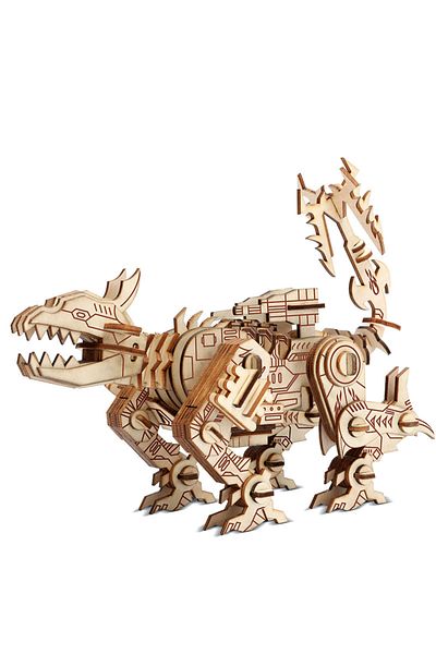 MaxRenard N-033 Robot Wooden 3d Stereo Stitch Puzzle Diy Handmade Model Toys For Boys Adults Creative Gifts Ho