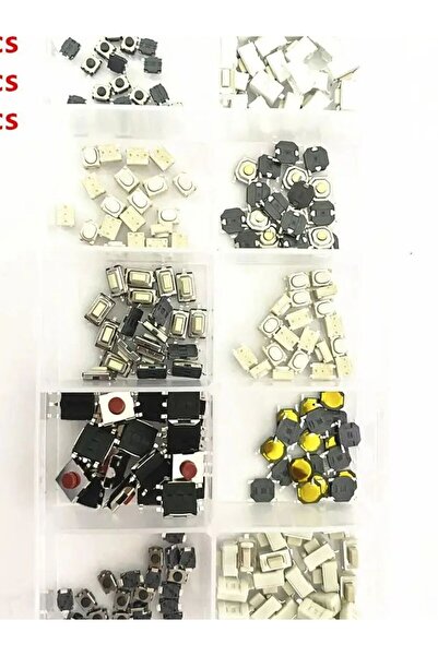 Choice 250pcs 100/200/250Pcs/Set 10 Types FOR Car Keys Remote Control Keys Button Touch Microswitch Kit Tac