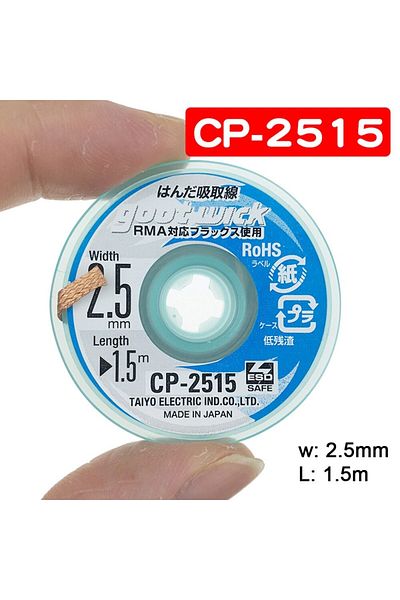 Choice 10pcs Cp2015 Original Goot Wick Soldering Wick Braided Copper Wire Desoldering Bga Tin Solder Remove