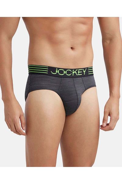 JOCKEY Move-Mens Microfibre Sports Brief-MM04-01 Black