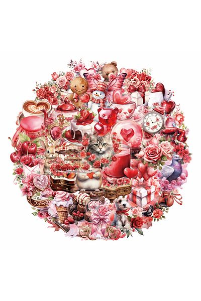 Choice 50pcs 50pcs Confession Gift Stickers Ins Style, High Beauty, Personalized Decoration, Phone Cases, H