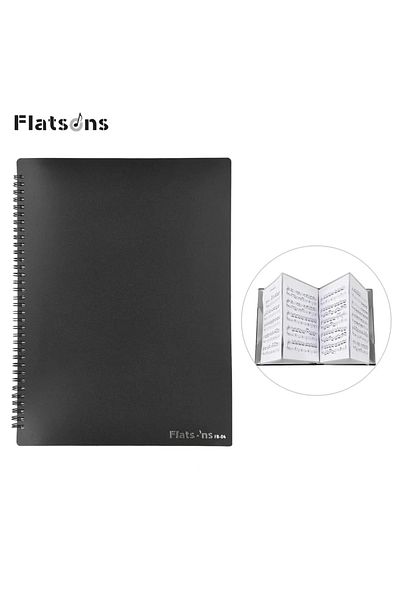 FLATSONS Fb-04 Music Score Holder A4 Size Paper Sheet Document File Organizer Folder 40 Pockets F...