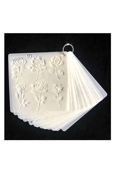 Choice 20pcs Flower 20pcs Flower Stencils For Diy Painting Sunflower Reusable Art Stencil Paint Template Fo