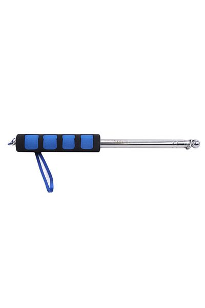 Choice Blue 1.2m Handle Flagpole Telescopic Stainless Steel Tour Guide Banner Flagstaff Teaching Stick Teac