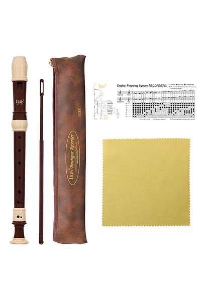 M MBAT Brown Abs Flute Clarinet Recorder Soprano Long Flutes Baroque Recorder Fingering Musical Inst